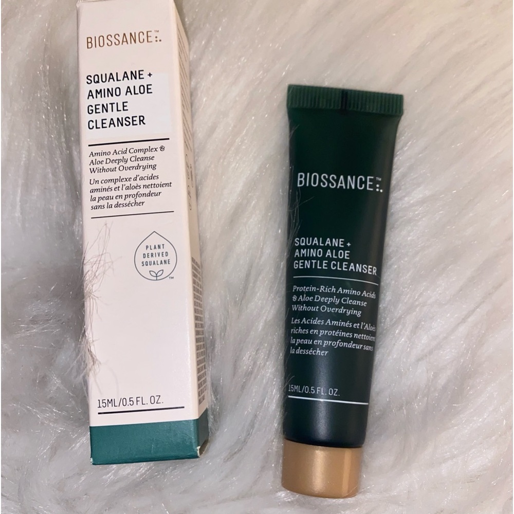 NIB mini Biossance Squalane + Animo Aloe Gentle Cleanser